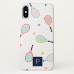 Tennis Monogram Sports Blue Green Custom Case-Mate iPhone Hülle<br><div class="desc">Dieses unterhaltsame Tennisschläger- und Ballmuster in Navy,  aquamarin,  Rosa,  Korallen,  Orange und Grün ist perfekt für Athleten,  Trainer oder Spieler in Ihrem Leben. Personalisieren Sie das Monogramm Ihrer Wahl.</div>