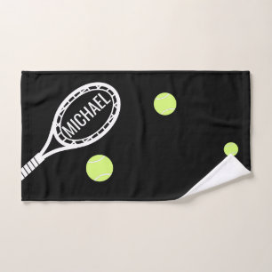 Tennis Monogramm im Racket Personalisiert Sport Handtuch