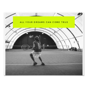 Tennis-motivierend Plakat - Inspiration Fotodruck