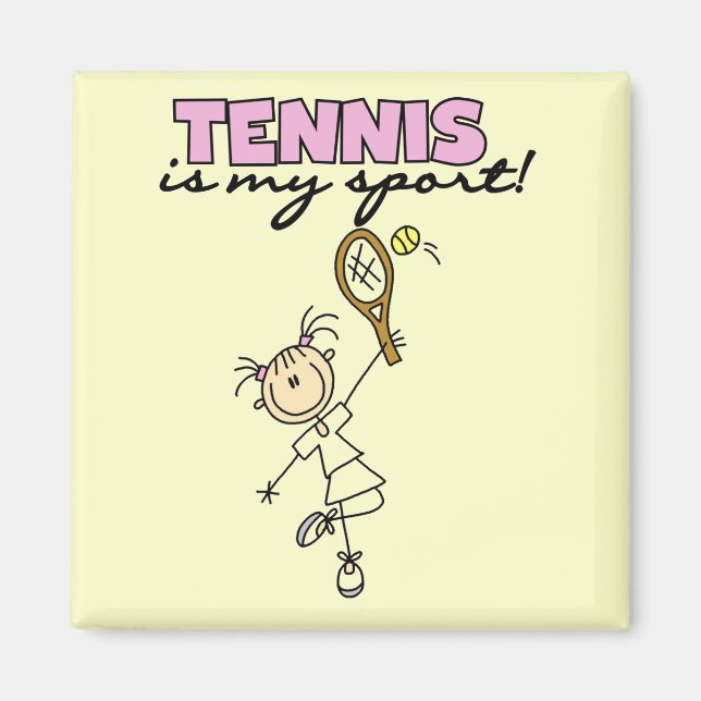 Tennis My Sport Tshirts und Geschenke Magnet (Vorne)