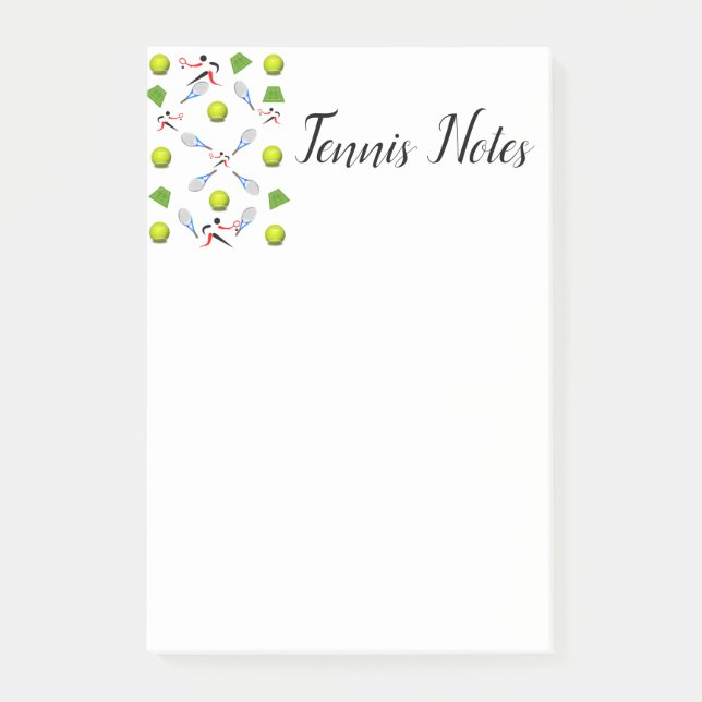 Tennis nach dem Kauf Post-it Klebezettel (Vorderseite)