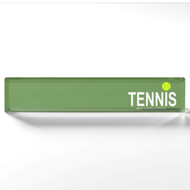 Tennis Namensplakette (Vorderseite)
