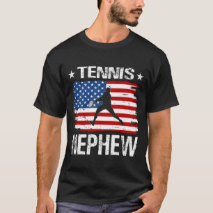 Tennis NEPHEW USA Flag Vatertag T-Shirt