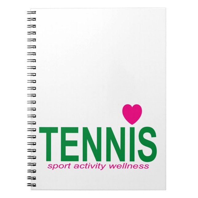 Tennis Notizblock (Vorderseite)