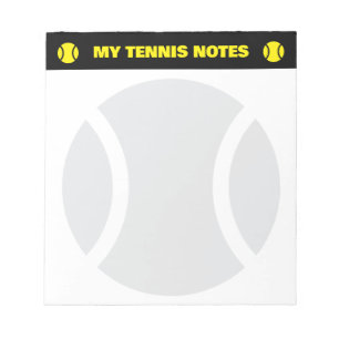 Tennis-Notizblöcke für Spieler und Trainer Notizblock