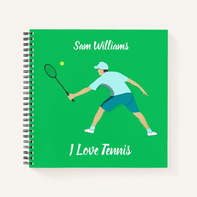 Tennis Notizbuch (Vorderseite)