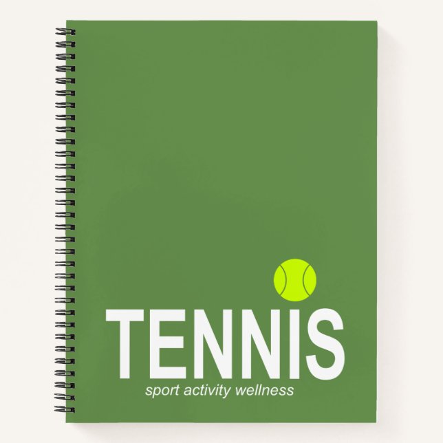 Tennis Notizbuch (Vorderseite)