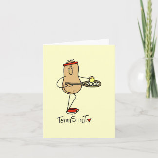 Tennis-Nuss-T - Shirts und Geschenke Karte