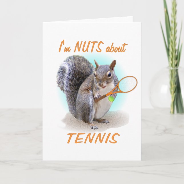 Tennis Nut Karte (Vorderseite)