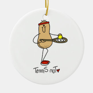 Tennis Nut T - Shirt und GIfts Keramikornament