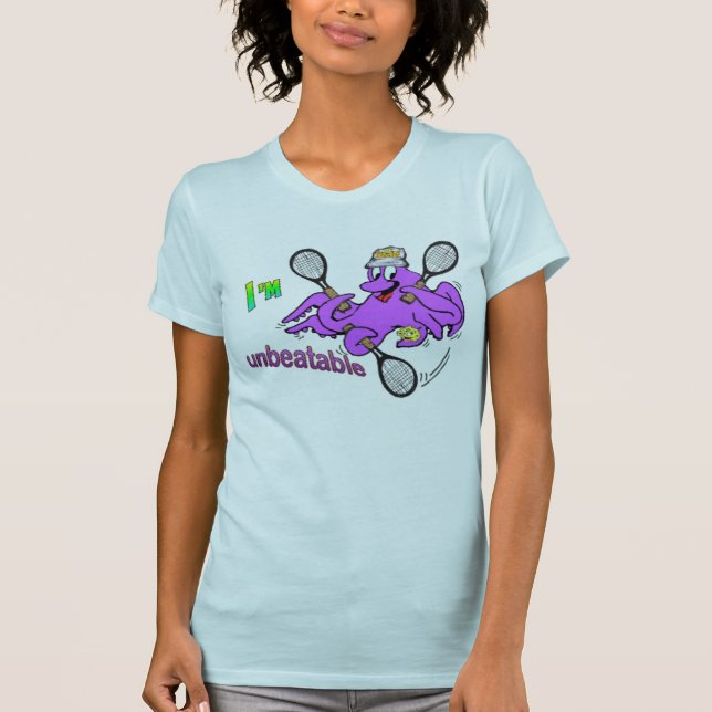 Tennis Octopus Womens Apparel T - Shirt (Vorderseite)