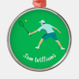Tennis Ornament Aus Metall