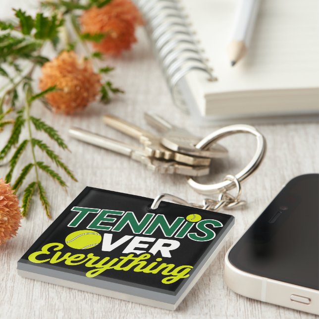 Tennis Over Everything Schlüsselanhänger (Vorderseite rechts)