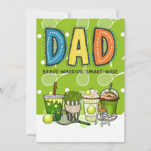 Tennis Papa Vatertag Geburtstag für Papa Vati Feiertagskarte