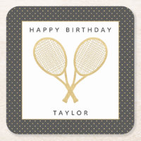 Tennis Party Chic Gold und Grau Custom