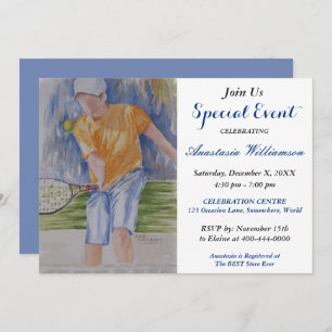 TENNIS PARTY EVITE EINLADUNG