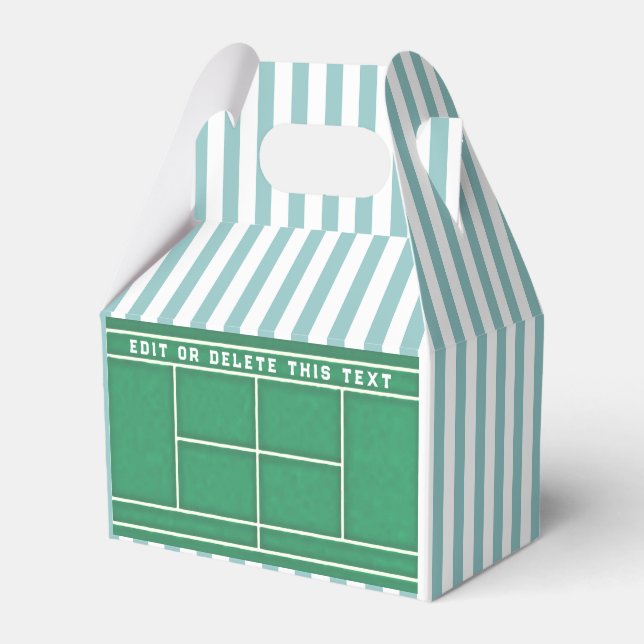 Tennis-Party Geschenkschachtel (Vorderseite)