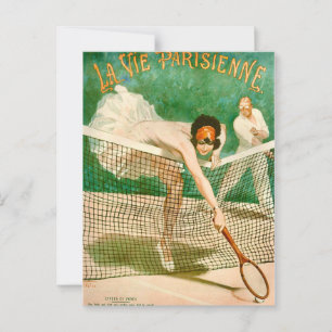 Tennis Party Postkarte