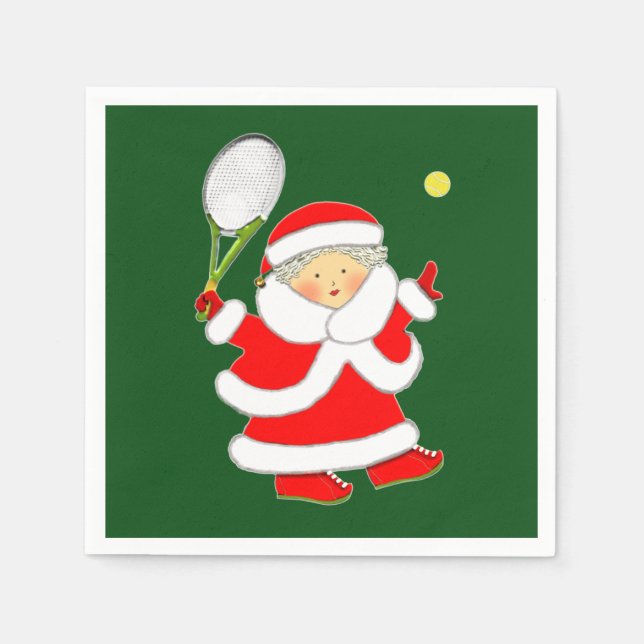 Tennis-Party Serviette (Vorderseite)