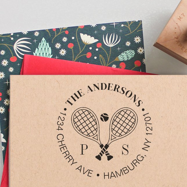 Tennis perfekte Übereinstimmung Benutzerdefinierte Gummistempel (Von Creator hochgeladen)