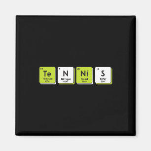 Tennis Periodische Tischelemente Sport Funny Playe Magnet
