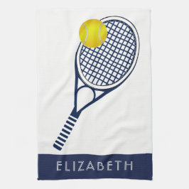 Tennis-Personalisierter Name oder Monogramm Handtuch