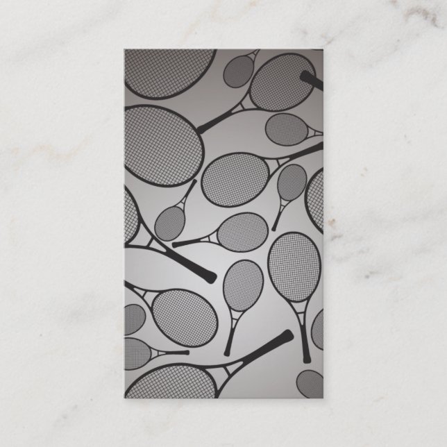 Tennis - persönliche Visitenkarte (Vorderseite)