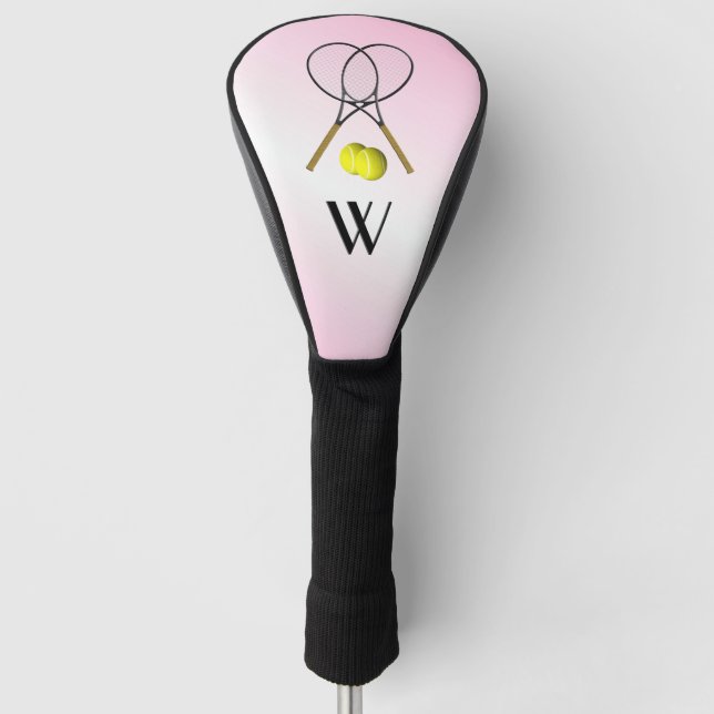 Tennis Pink Sports Golf Headcover (Vorderseite)