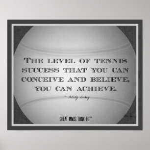 Tennis-Plakat mit Zitat 014 Poster