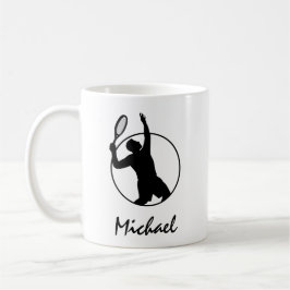 Tennis Player Coach Athlete Personalisiert Kaffeetasse