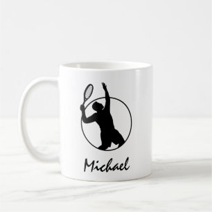 Tennis Player Coach Athlete Personalisiert Kaffeetasse