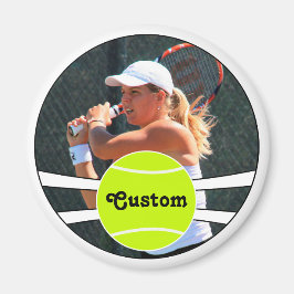Tennis Player Custom Player Foto & Name oder Text Magnet