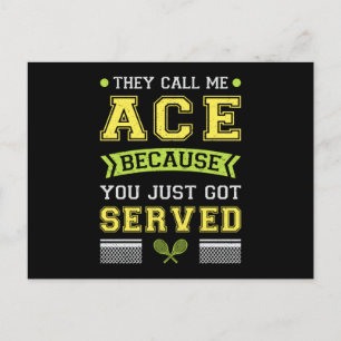 Tennis Player Match Racket Court Sportliches Sonne Postkarte