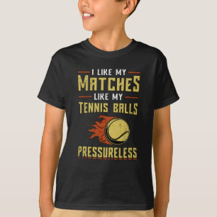 Tennis Player Match Racket Court Sportliches Sonne T-Shirt