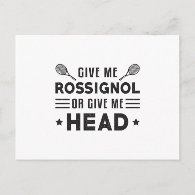 Tennis Player Match Sport Racket Funny Gift Idee Postkarte (Vorderseite)