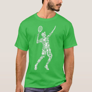 Tennis Player Men Boys Youth Kids T-Shirt