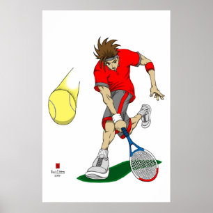 Tennis Player Poster