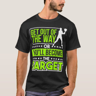 Tennis Player Racquets Ball Coach Net T-Shirt