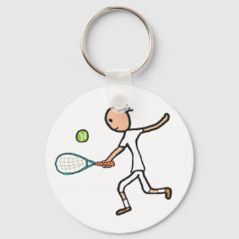 Tennis Player Schlüsselanhänger