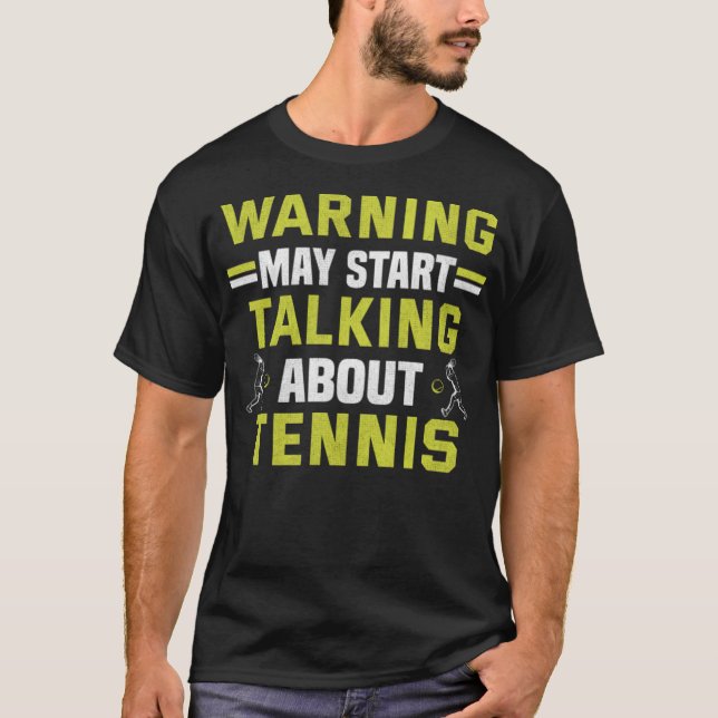 Tennis Player Tennis Racket Court Ball Matold T-Shirt (Vorderseite)