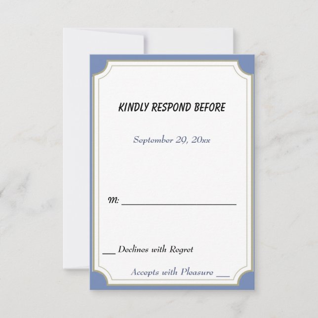 TENNIS PLAYER UAWG RSVP KARTE (Vorderseite)