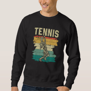 Tennis Players Vintag Court Sportarten Sweatshirt