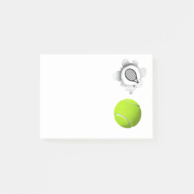 Tennis Post-it Klebezettel (Vorderseite)