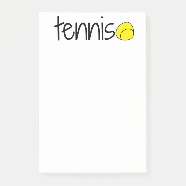 Tennis-Post-Itanmerkungen Post-it Klebezettel (Vorderseite)