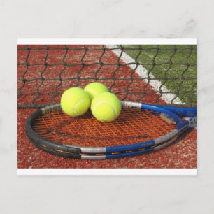 Tennis Postkarte