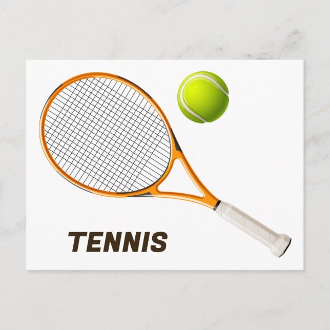Tennis Postkarte (Vorderseite)