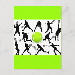 Tennis Postkarte