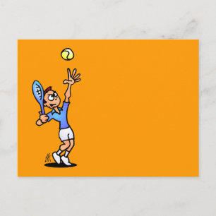 Tennis Postkarte