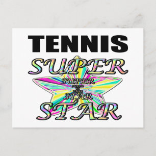 Tennis Postkarte