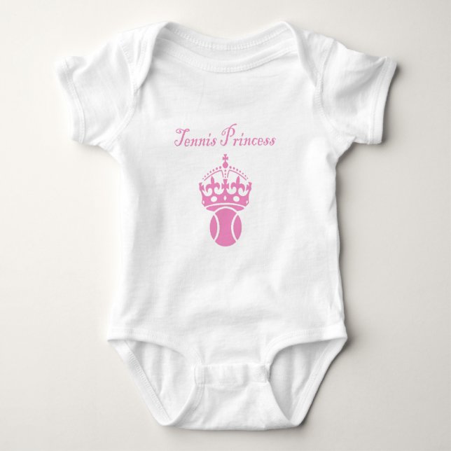 Tennis Princess Baby T-shirt (Vorderseite)